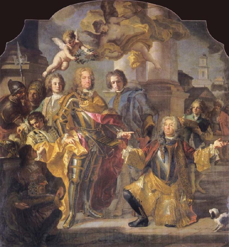 Francesco Solimena Charles VI and Count Gundaker Althann